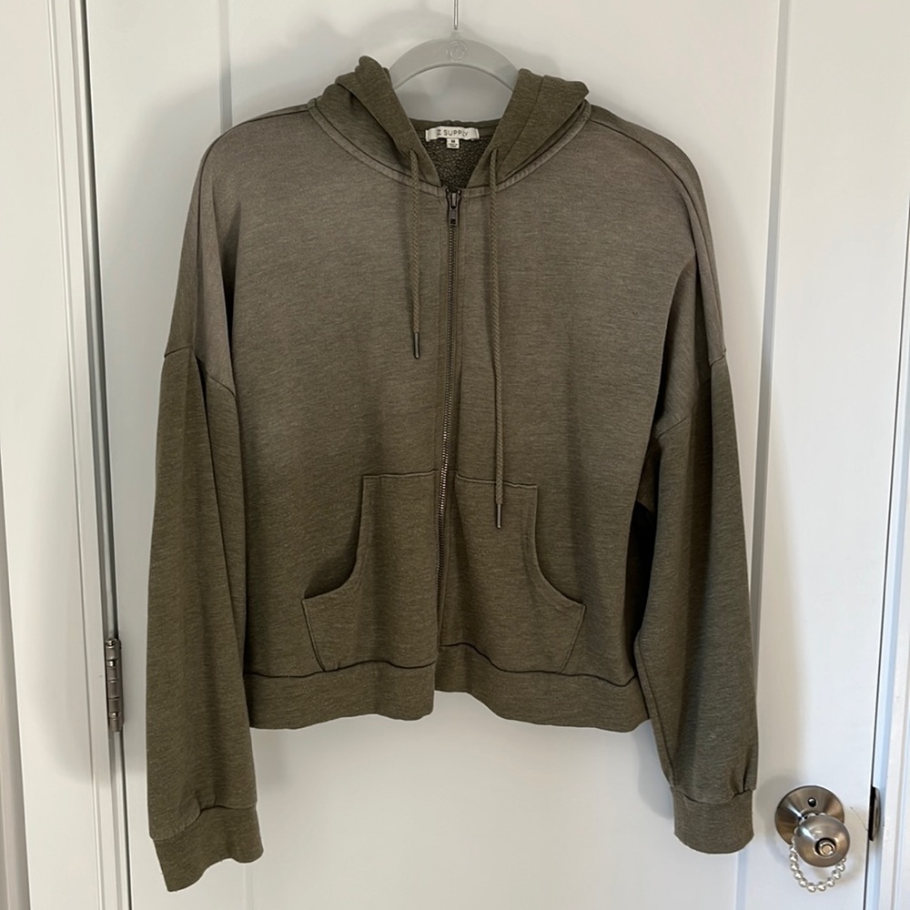 Z Supply Zip up hoodie - size medium